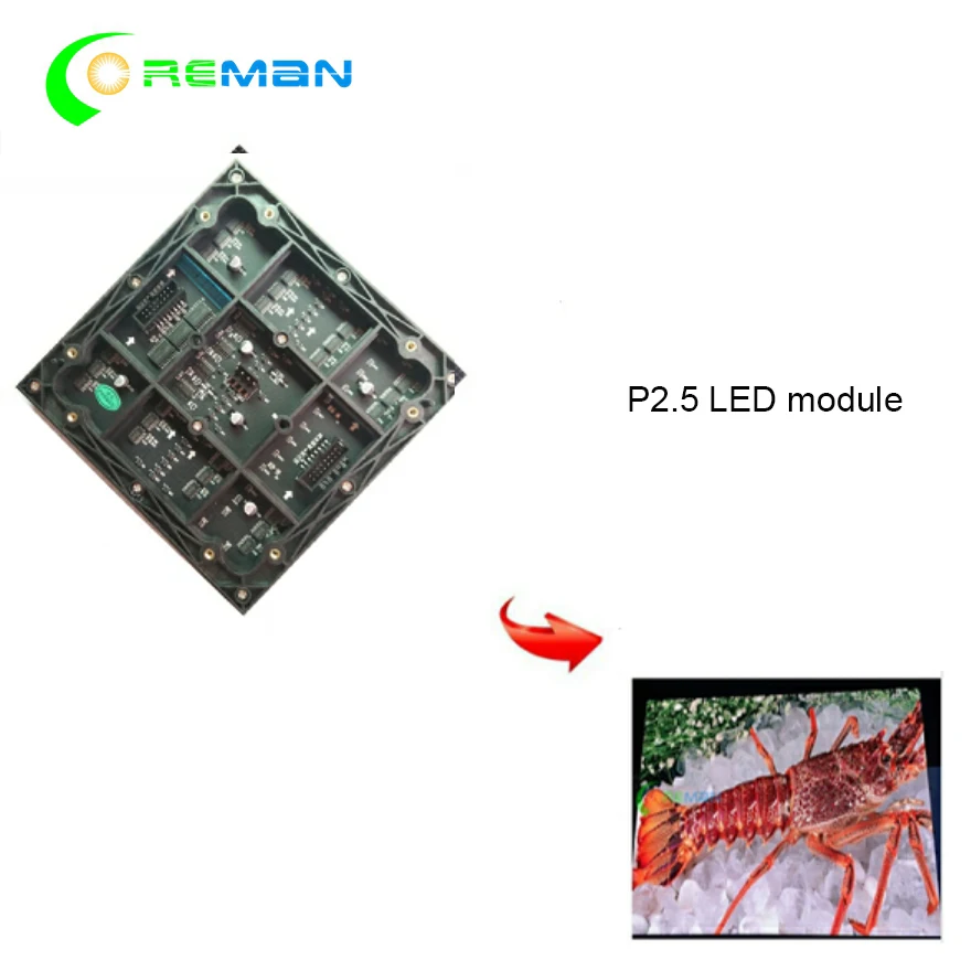 Ali express p2.5 модуль светодиодной матрицы светодиодный экран панель smd 3в1 RGB 160X160