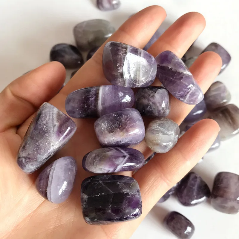 

100g 15-25mm Natural Dream Amethyst Crystal Stones Bulk Tumbled Gem Stone Healing Decoration Natural Quartz Crystals