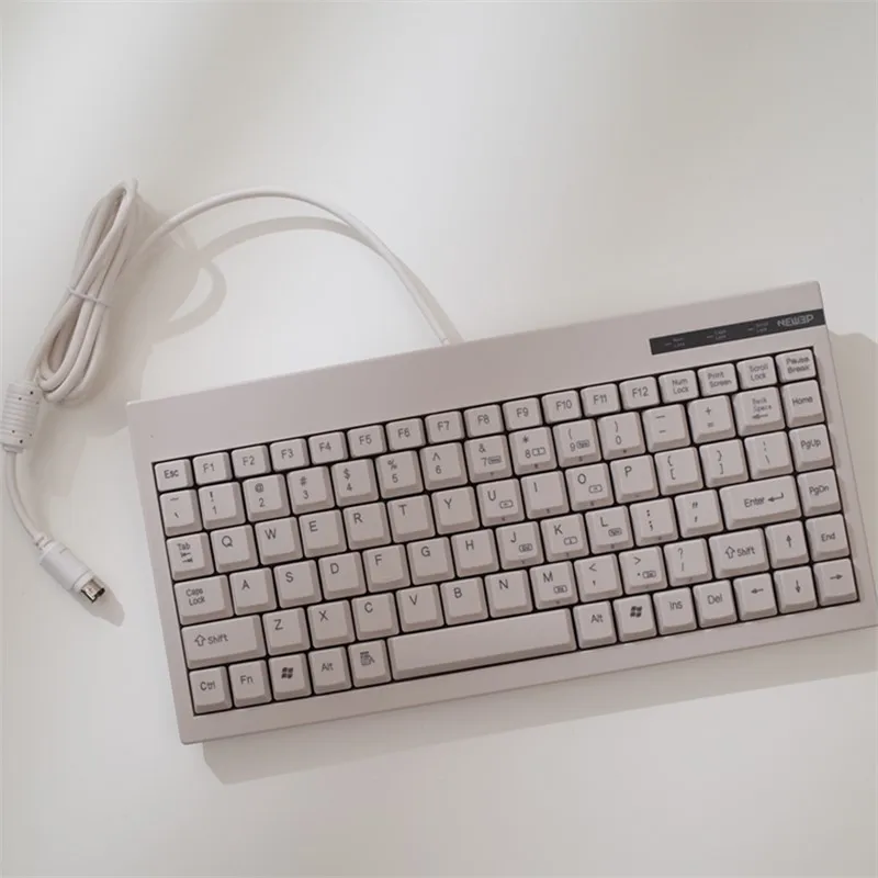 

Star E School PS2 Port White USB Laptop Industrial Keyboard Laptop Mini External Small Keyboard