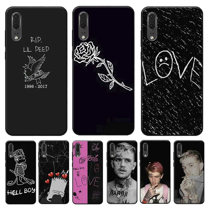 Rap Singer Lil Peep hellboy Life Cry Детское покрывало для huawei honor 9x pro 8x10 20 10 lite Прозрачный мягкий