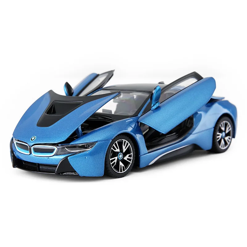 1:24 высокое моделирование BMW I8 сплав спортивный автомобиль статическая модель автомобиля подходит для сбора подарков