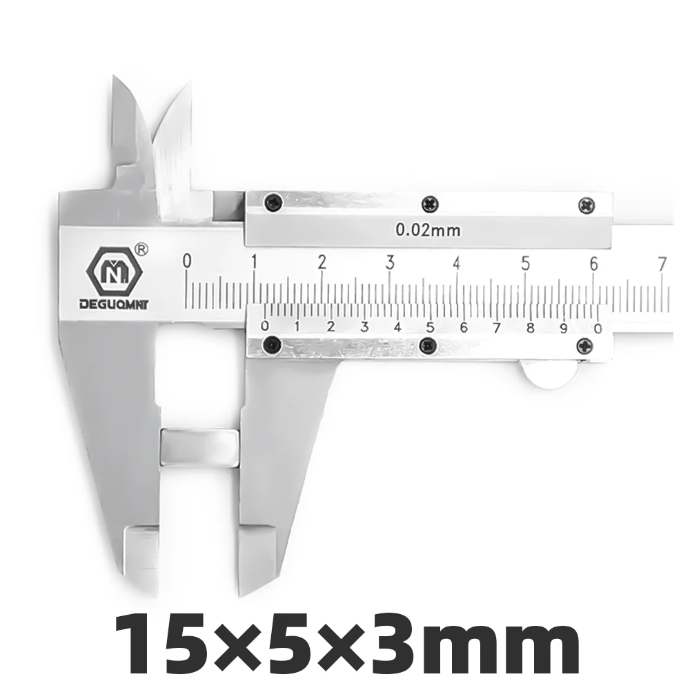 100 pcs 15x5x3 мм магнитный прямоугольный Сверхмощный магнит неодимовые постоянные магниты 15*5*3 мм