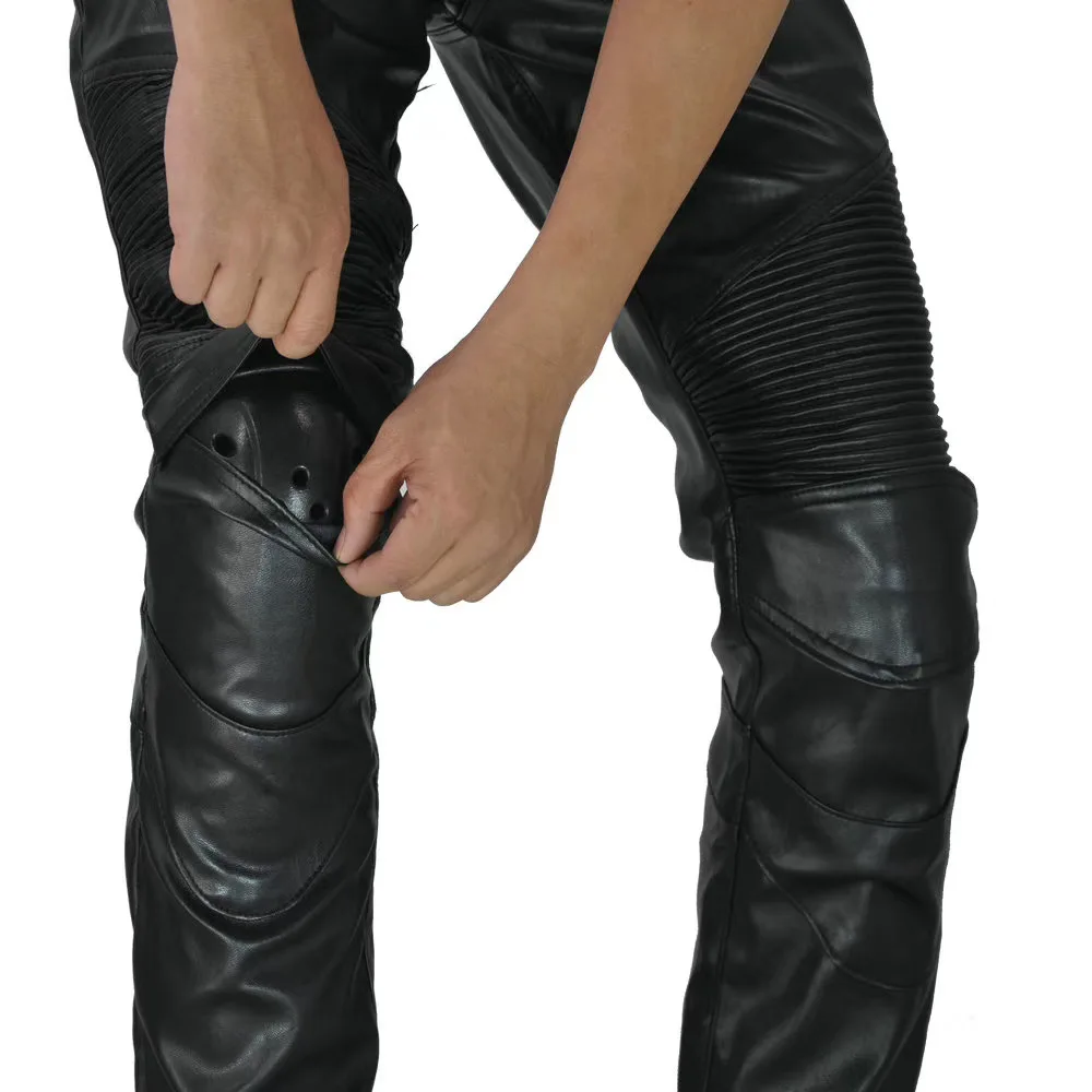 PU leather motorcycel protector jeans 8