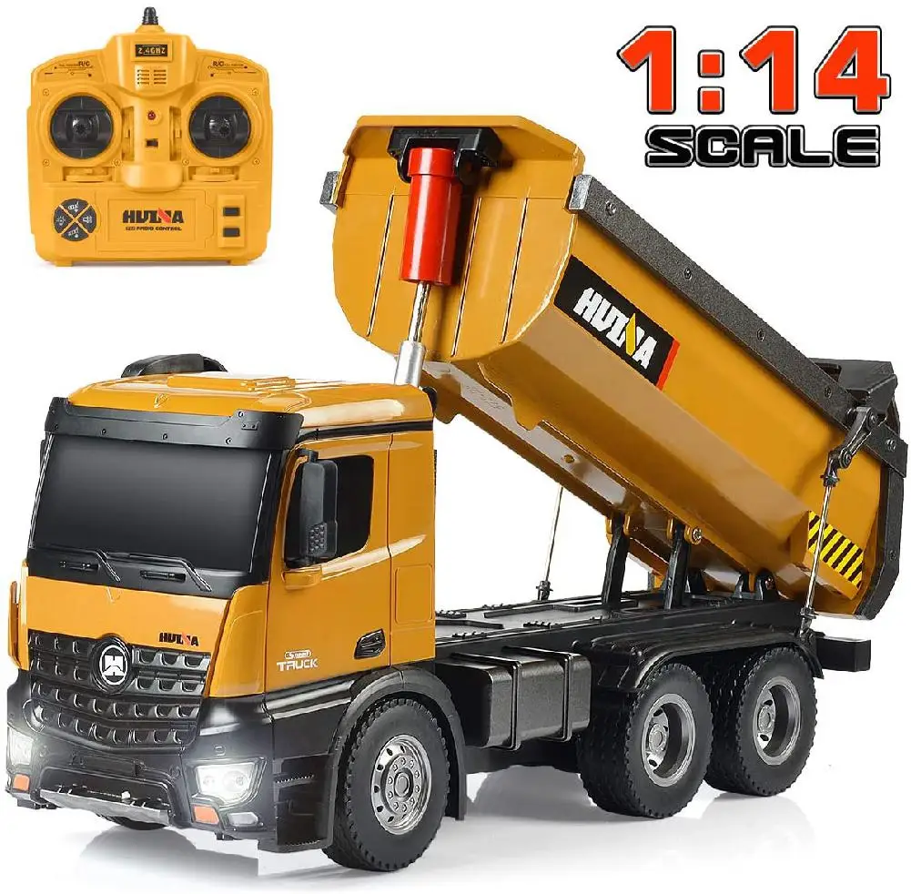 

HUINA 1573 1/14 Scale RC Excavator Full Functional Construction Vehicles Rechargeable RC Truck with Metal Shovel Lights Sounds