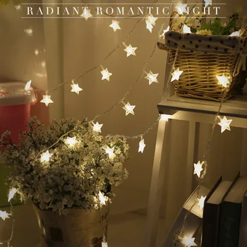 

Star Shaped LED Fairy Stringlights Holiday Christmas Party Wedding Decoration Lights TN99