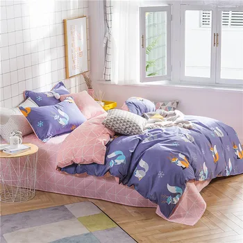 

Foxes Printing Bedding Set 2pcs/3pcs Soft Duvet Cover Set 1 Quilt Cover+1/2 Pillowcases(no Sheet) Twin Full Queen King