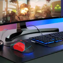 Беспроводная оптическая мышь для ноутбука YWYT G837 Проводная Регулируемая игровая мышь dpi красочный свет USB 2,0 мышь для геймеров на ПК