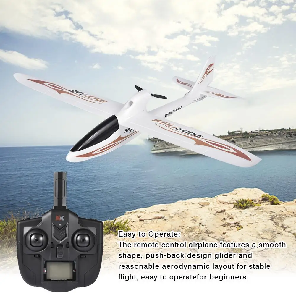 Wltoys F959 SKY-King RC Plane Glider Plane Gyroscope 2.4G 3CH Radio RC Wingspan Plane Wireless RC Plane Aerial Aircraft RTF-Red