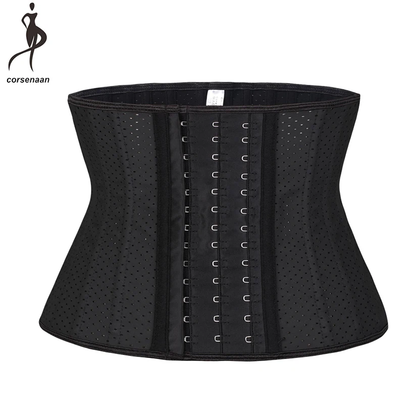 

Height 9.84 Inches Fitness Tummy Control Women's Waist Cincher Shaper Air Holes Breathable Latex Corset XXXS For Sport 935#