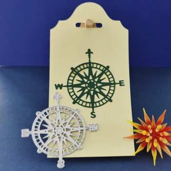 

Compass instrument decorative metal cutting die stamping die scrapbook paper process album template DIY