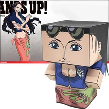 Одна деталь Нико Робин Складная резка Мини Милая 3D бумажная модель бумажное ремесло Аниме Фигурка DIY Cubee дети взрослые ремесло игрушки MG-012