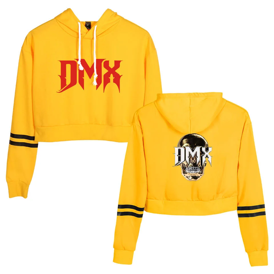 

R.I.P Rapper DMX Crop Top Hoodie Harajuku Cropped Sweatshirt Streetwear Hip Hop Long Sleeves Pullover Tops Sudaderas Mujer