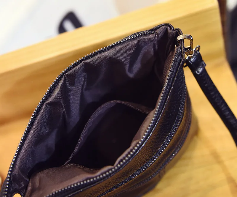 

WOMEN'S Bag New Style Fashion Retro Mini Bag South Korea Order Soft Hide Substance Washed Leather Shoulder Oblique Bag