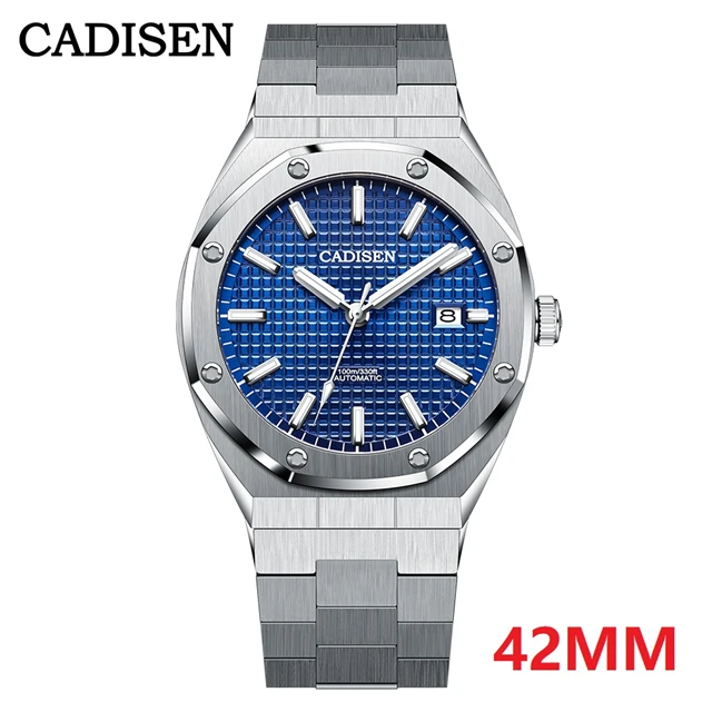Top Brand CADISEN New 42MM Men's Automatic Mechanical Wristwatch Luxury NH35A Movement Sapphire Glass Waterproof Business Watch 