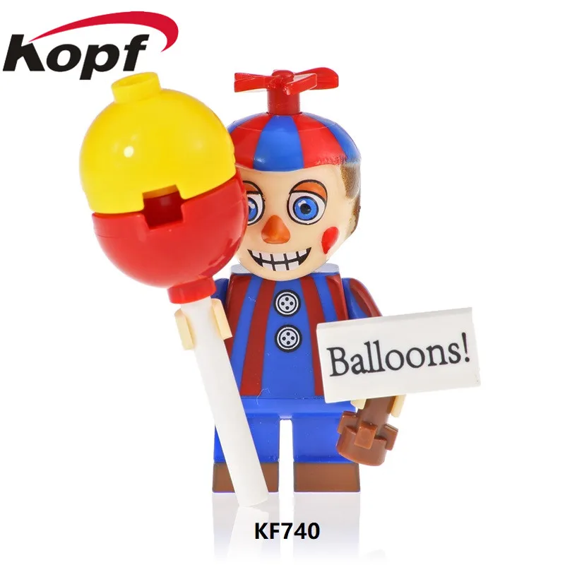 KF740 20pcs No Box KF740 20 штук Приключения игровые фигурки Ballonboy сумки Чика; Фокси Spintraft Золотой Фредди модель конструкторных блоков, Детские кубики, подарки для детей, игрушки для детей - Цвет: KF740 20pcs No Box