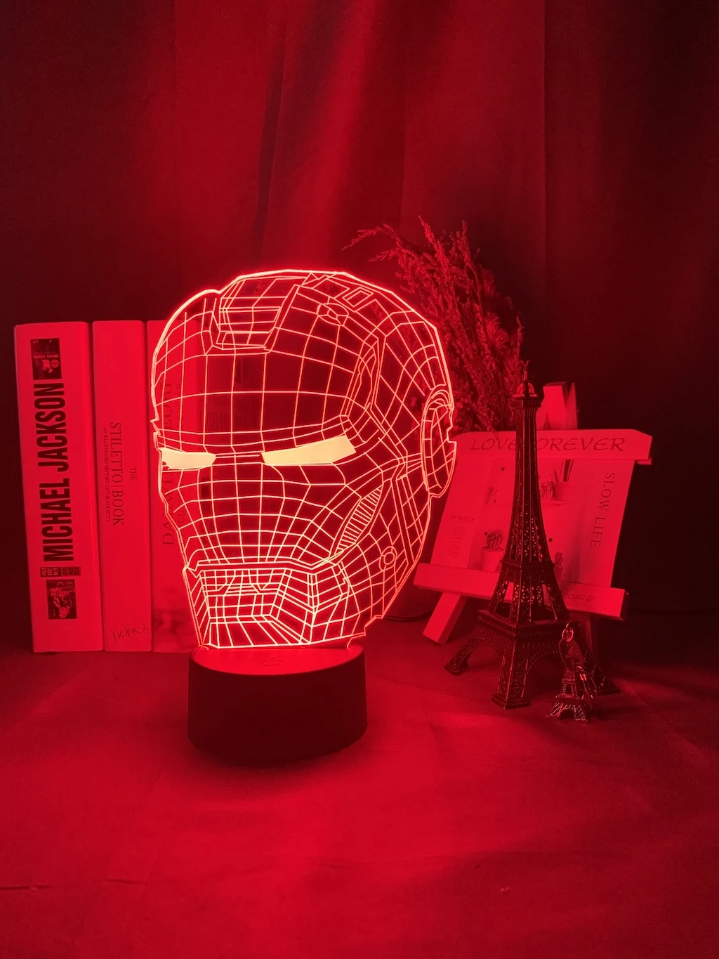 3d лампа Marvel, Железный человек, бронированная фигурка, светодиодный ночной Светильник для детей, декор для спальни, ночной Светильник супергероя, классный Рождественский подарок для ребенка