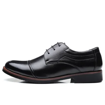 

men dress shoes formal business work soft patent leather pointed toe for man male men's oxford flats