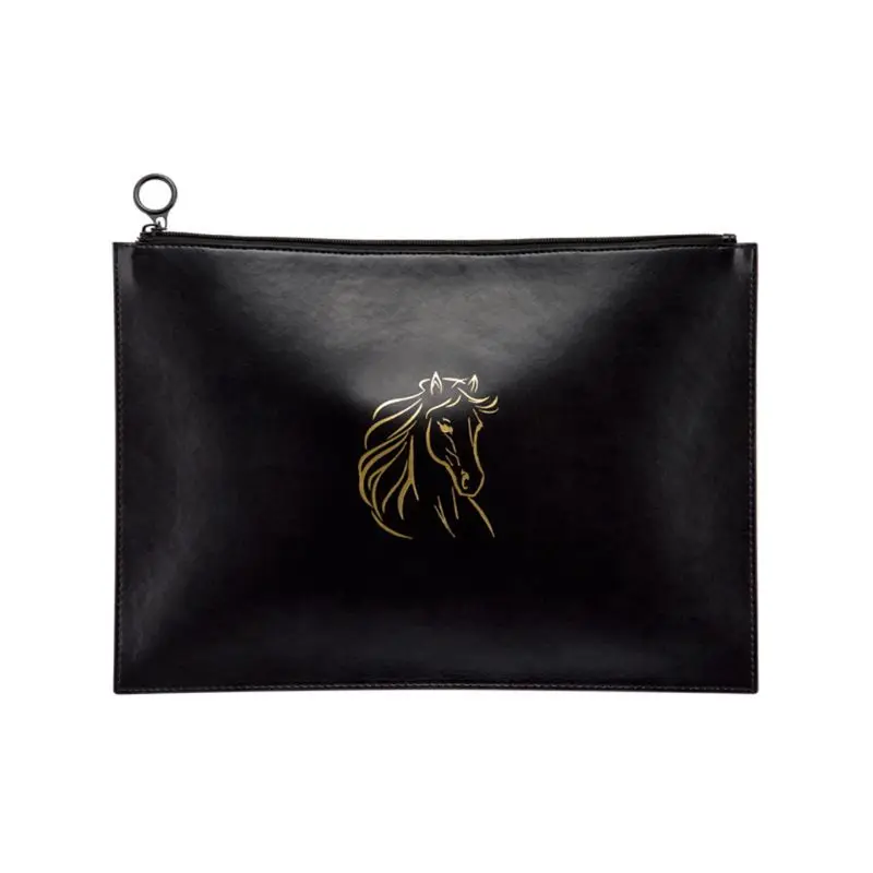 

A4 Multi-function Leather Document Bag File Folder Manager Organizer Storage Bag Meeting Travel Conference Holder