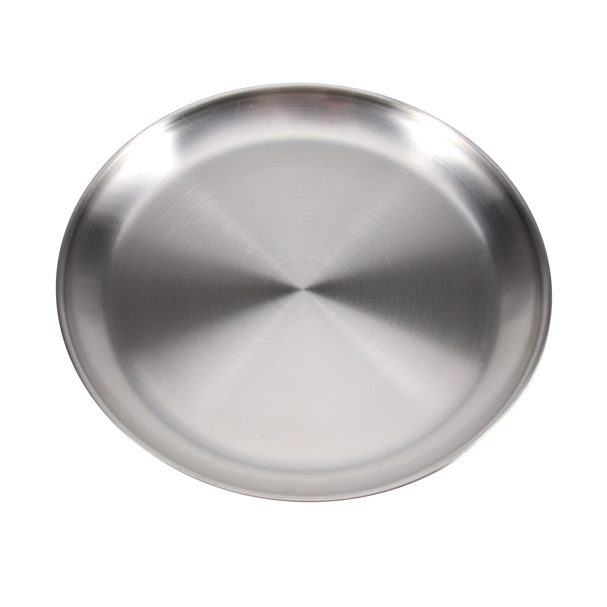 

1PC Stainless Steel Round Shape Fruits Appetizers Rustproof Durable Practical Bright Color Dessert Appetizer Plates For Holding