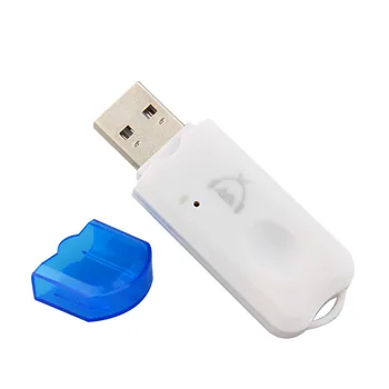 

Portable Wireless Car Smart Audio Handsfree Aux Music Receiver Cell Phone Practical Home USB Bluetooth Adapter