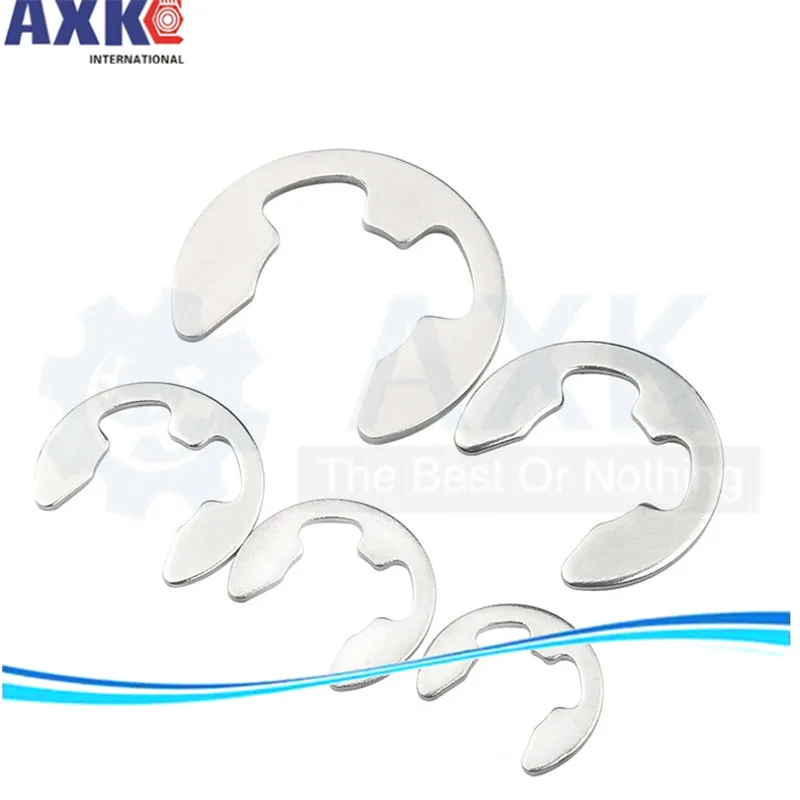 AXK M2M2.5M3M4M5M6M7M8M9M10 стопорное кольцо из нержавеющей стали с фиксатором для мешков e-типа с пряжкой в форме разъемных шайб Стопорные стопорные кольца
