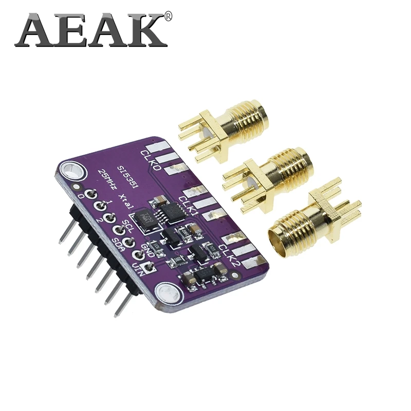 Si5351A DC 3 V-5 V CJMCU-5351 Si5351 I2C тактовый генератор коммутационная плата модуль генератор сигналов часы 8 кГц-160 МГц для Arduino