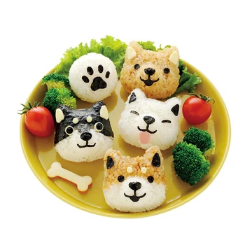 

Puppy Rice Ball Animal Mold Sushi Children Bento Dog Lunch Cartoon Rice Mold Bento Accessories Artifact Kitchen Tools