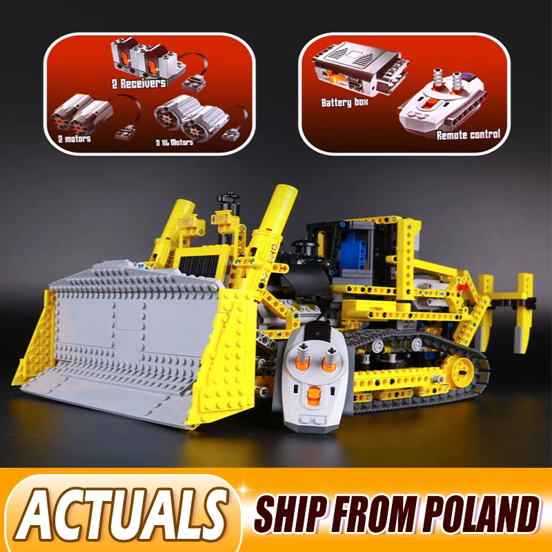 20008 Technic 1384 шт. Совместимость с 42030 удаленными управляющие двигатели бульдозерная модель строительные блоки кирпичи подарки для мальчиков