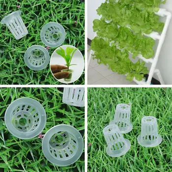

100pcs Planting Basket Hydroponic Vegetable Planting Cultivation Equipment Plastic Deepening Planting Basket