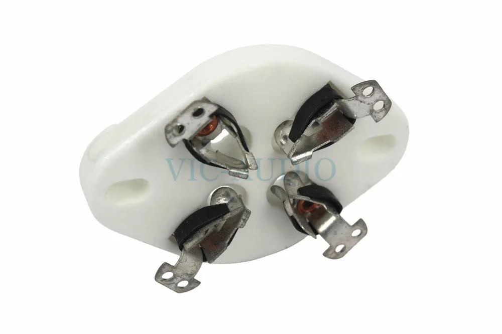 2 шт. 4 шпильки DIY вакуумная трубка розетка для 2A3 300B FU-811 274A 572B электронная трубка керамическая розетка