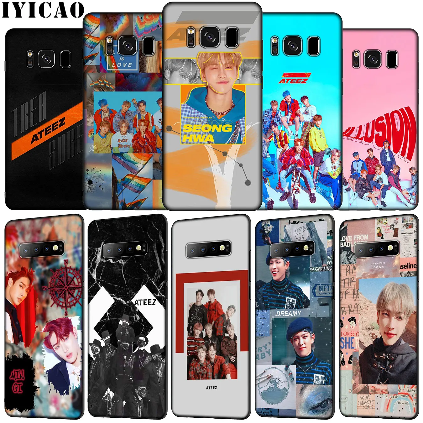 Мягкий силиконовый чехол с логотипом KPOP ATEEZ для телефона Samsung Galaxy S20 Ultra S10e S9 S8 Plus S6