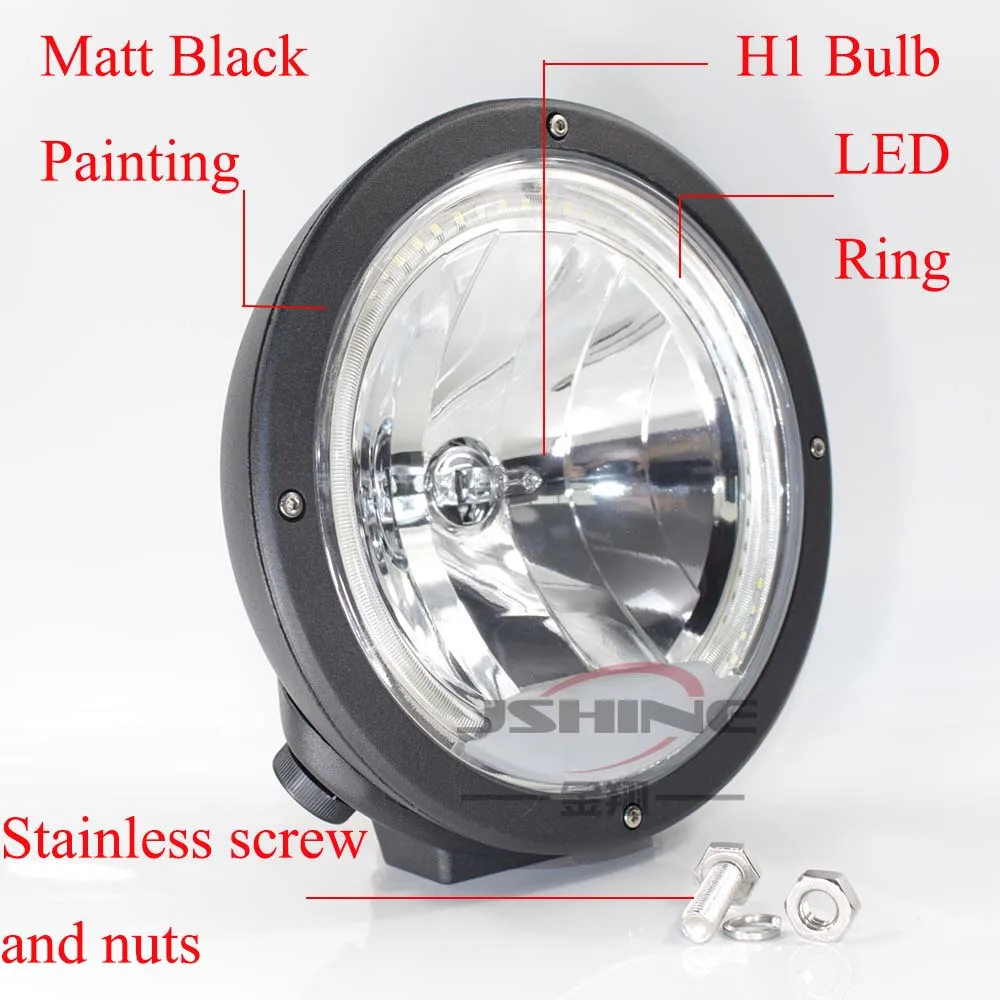 

9-дюймовая круглая ралли 4000, задняя фотовспышка с фонариком H1, включая замену Hella
