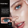 UYAAI 2pcs/Pair Color Contact Lenses Myopia contact Color lens eyes lenses for eyes blue lenses with diopters Yearly Christmas ► Photo 2/6