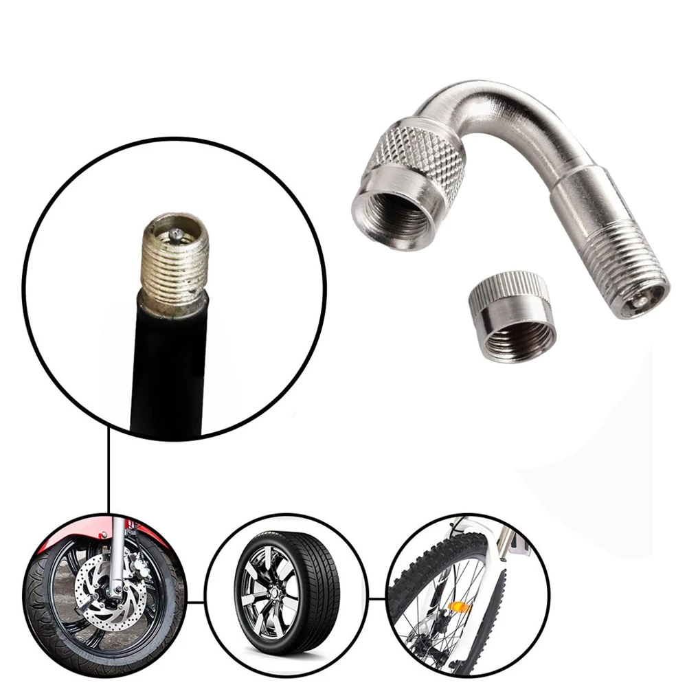 

1pcs 45 Degree Motorcycle Car Tire Stem Extender Tyre Valve Extension Adaptor Durable Accessories