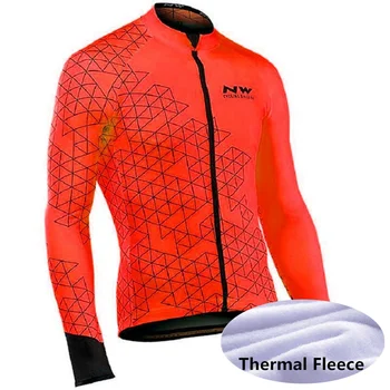 

Ropa Ciclismo 2019 Winter Cycling Long Sleeve Jersey bicycle Tops Men Racing clothes Thermal Fleece warmer MTB bike shirt Y10172