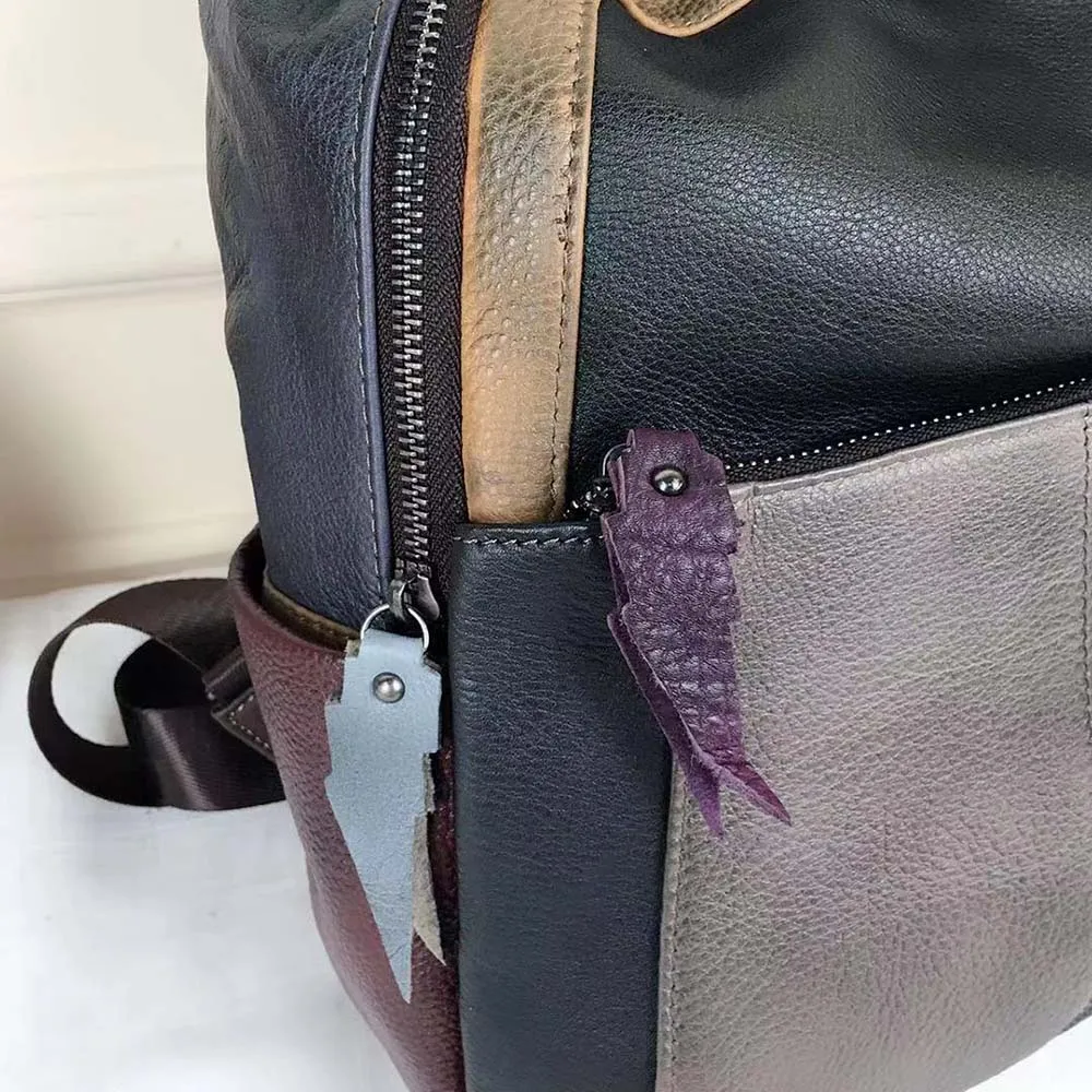 Lukegear женский рюкзак на молнии, Сумки из натуральной кожи, подарок для друга, рюкзак для путешествий, женские сумки, школьные аксессуары