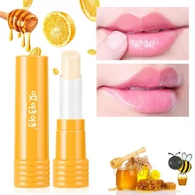 Антисушильный медовый бальзам для губ из искусственной кожи, пирожное, гладкие линии