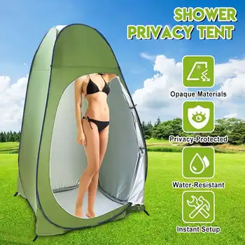 

1-2 Person Portable Privacy Shower Toilet Camping Pop-Up Tent Camouflage/UV Function Outdoor Dressing Tent/Photography Tent