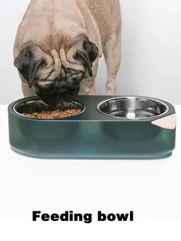 

Cat Bowl Elevated Pet Feeder Raised Food Water Bowl Stainless Steel Heating & Cooling Bowl For Small Medium Large Cats And Dogs