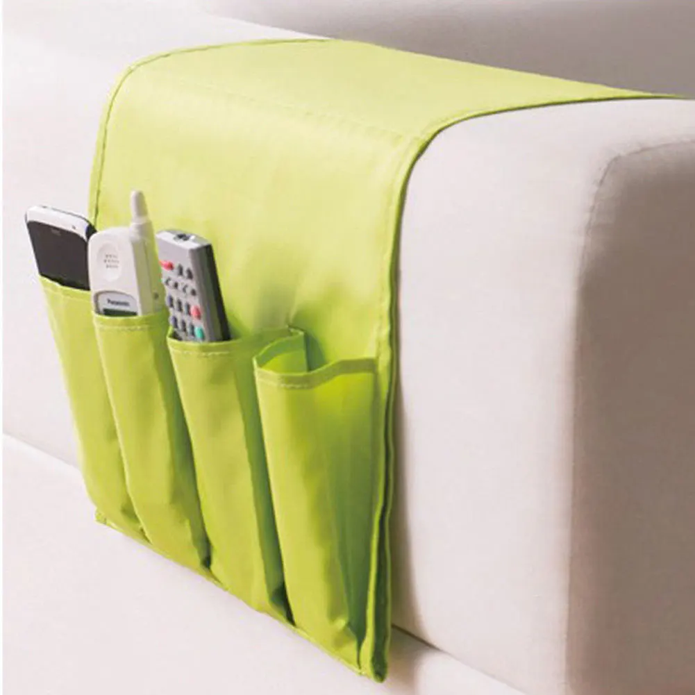 

Sofa Arm Rest TV Remote Control Organizer Holder Chair Couch Mobile Phones Magazine Storage Bag （a gift, please Remark）