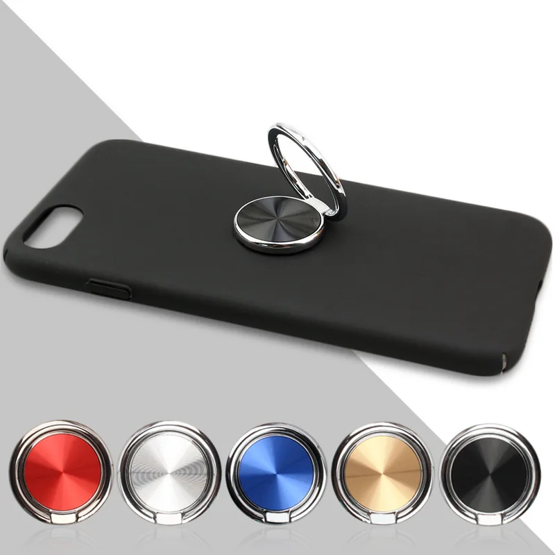 

Universal 360 Degrees Metal Round Ring Buckle Lazy Car Drop-shaped Ring Bracket Mobile Phone Holders Stands Gift