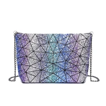 WSYUTUO, сумка-мессенджер, женская сумка в сложенном виде, Женская Геометрическая клетчатая сумка, модная повседневная сумка-тоут, женская сумка на плечо