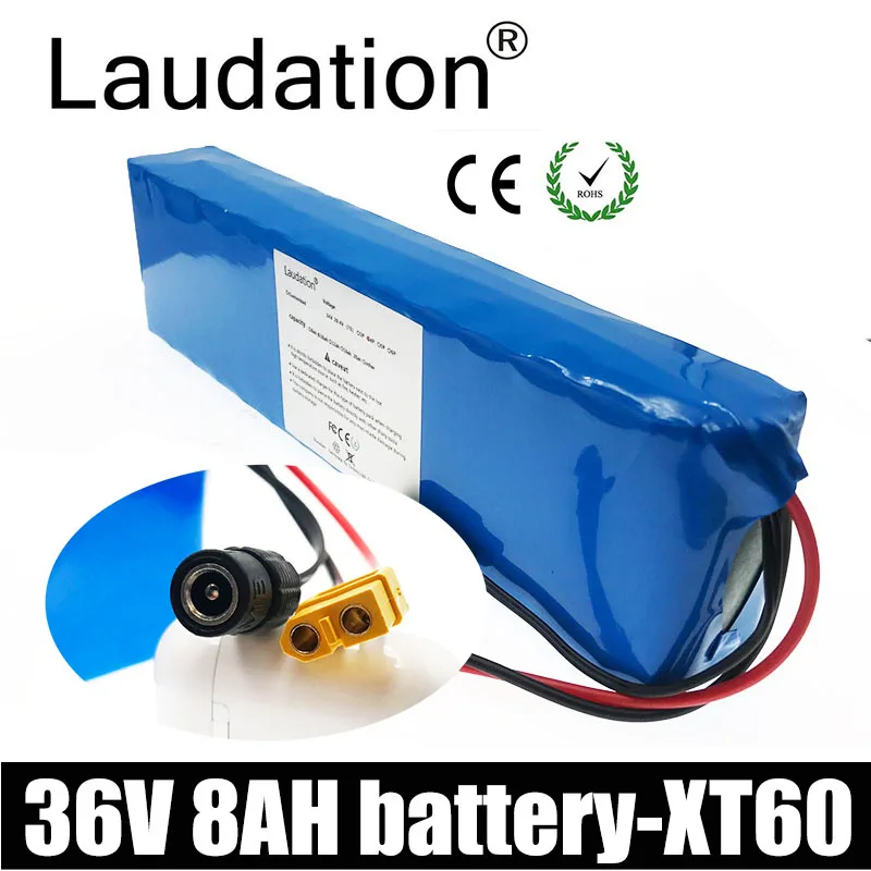 Laudation 36В 8ач батарея аккумулятор литиевая 10s3p для 500 Вт электродвигатель