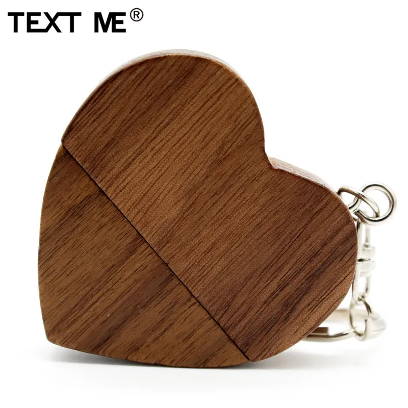 TEXT ME креативный usb флеш-накопитель love maple mood из орехового дерева 4 ГБ 8 ГБ 16 ГБ 32 ГБ 64 ГБ usb 2,0 Подарочная Флешка с логотипом