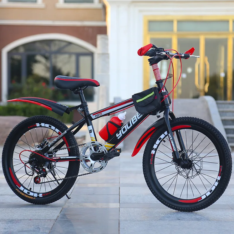 MTB велосипед 18 20 22 дюймов стальной детский горный 26 Fatbike амортизатор велосипеда