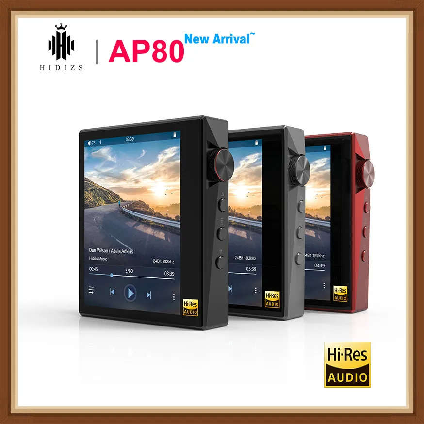 HIDIZS AP80 Lecteur de Musique HiFi Bluetooth MP3 Haute r/ésolution Rouge