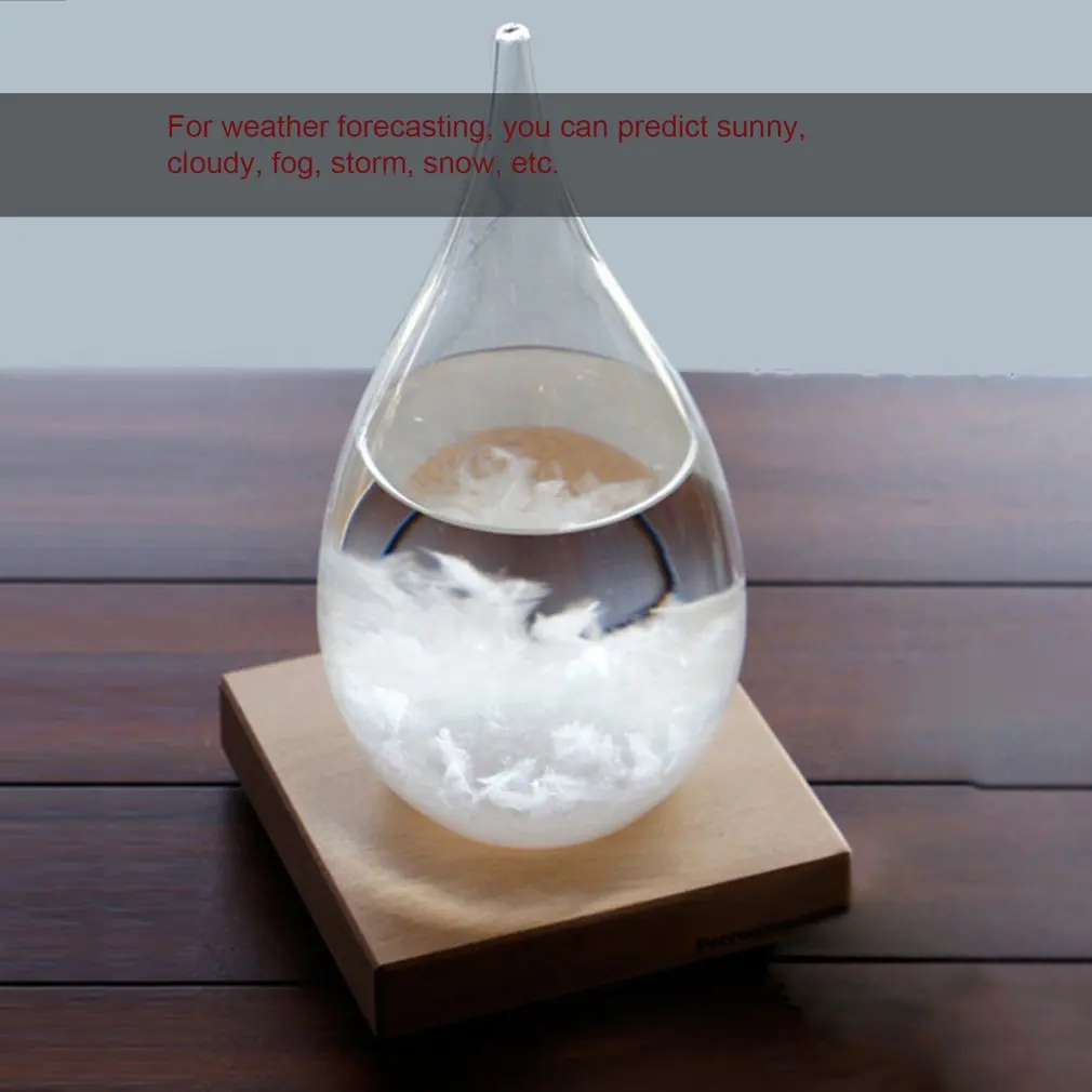 Mini Desktop Droplet Storm Glass Bottle Weather Forecast Predictor