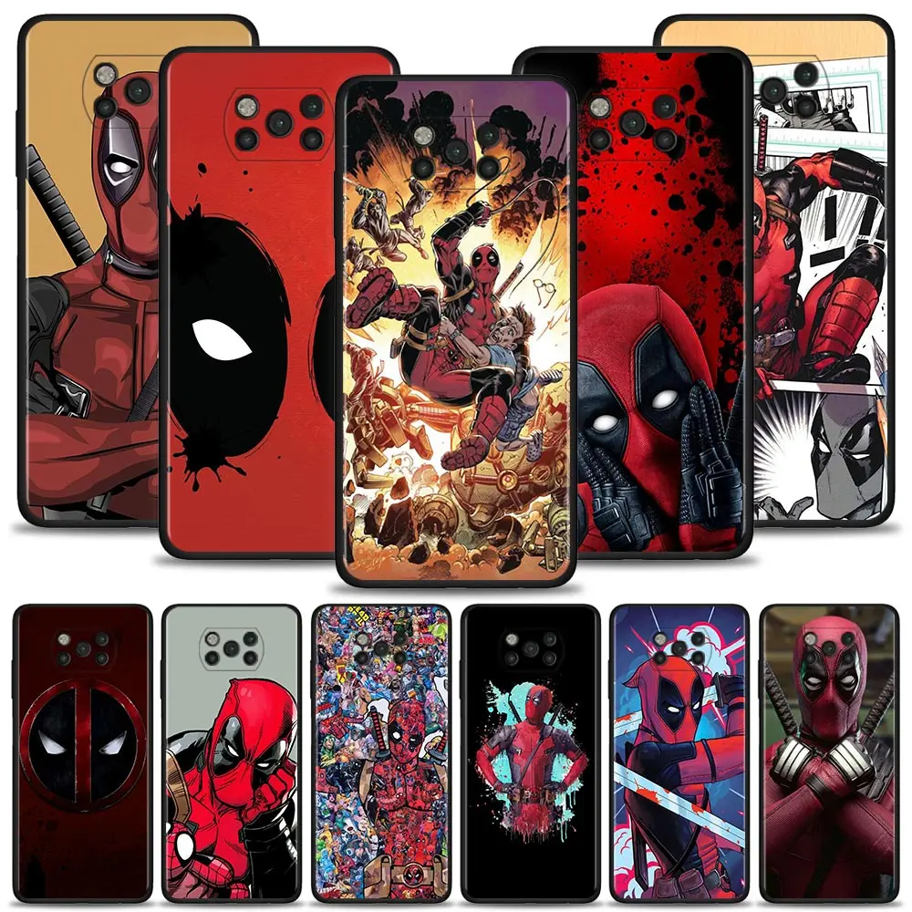 Чехол с героем Marvel Дэдпул для Xiaomi POCO X3 NFC M3 Pro F3 GT F1 чехол Mi 11T 10T 9T 11 Note 10 Lite Civi Fundas |