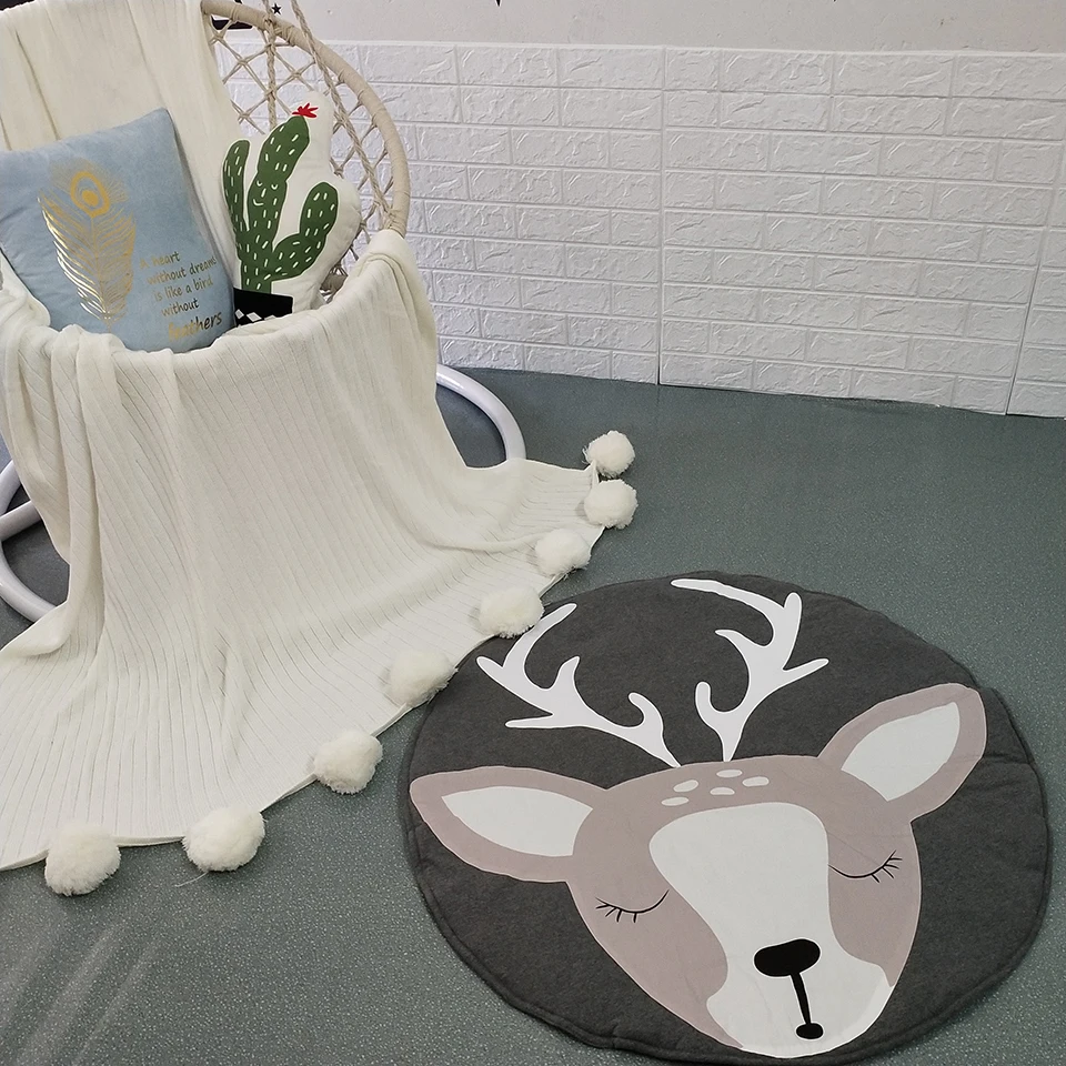 Мультяшные животные детские игровые коврики коврик для малышей детское одеяло