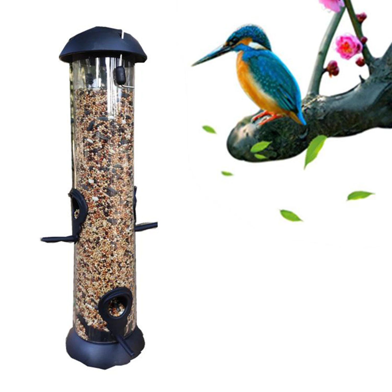 Mangeoire à oiseaux transparente pour fenêtre extérieure, distributeur  automatique de nourriture pour oiseaux sauvages, accessoires de direction,  jardinage - AliExpress